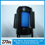 Wall mounted crowd control stanchion